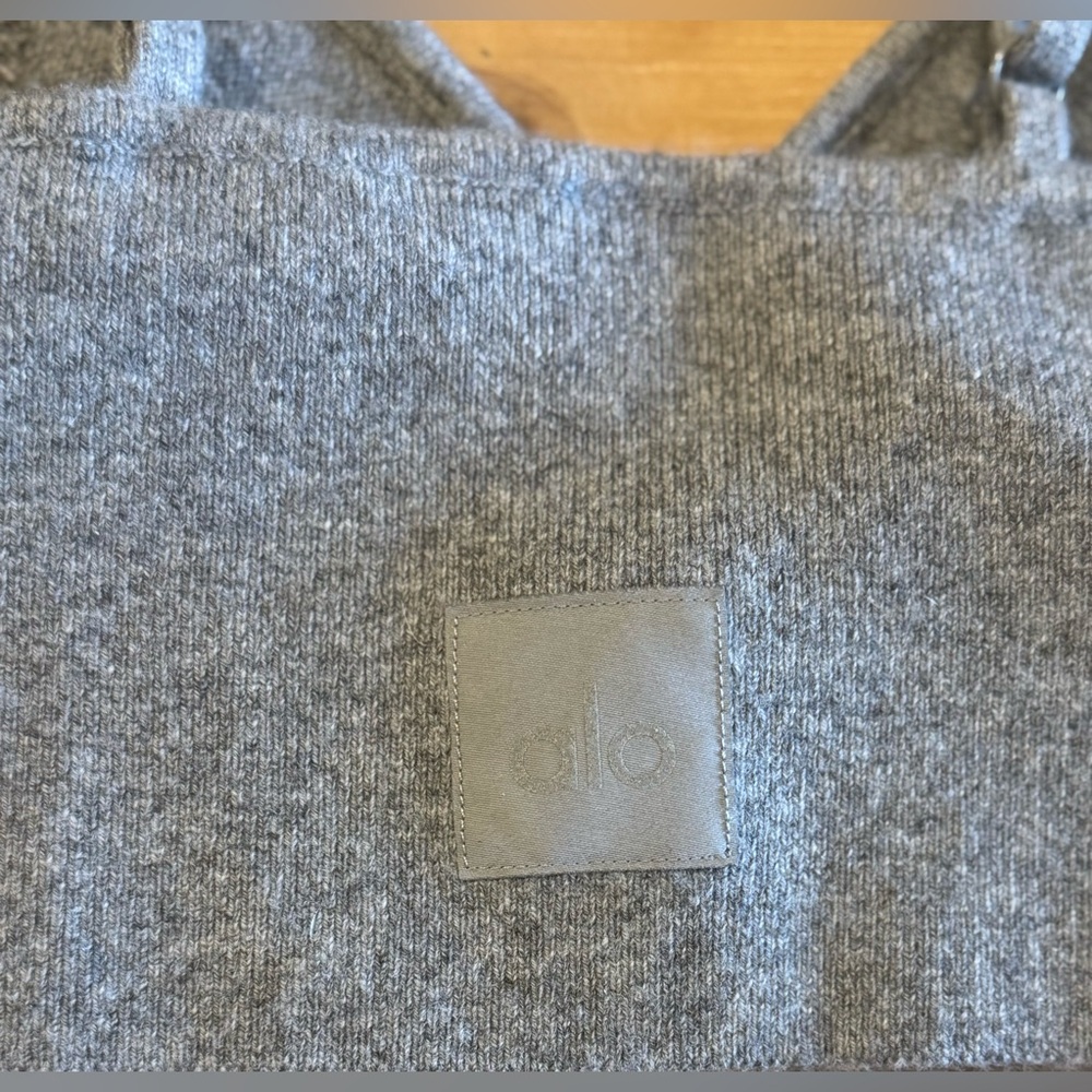 ALO Yoga Heather Gray Sports Bra - Picture 11 of 11